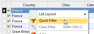 QuickFilter