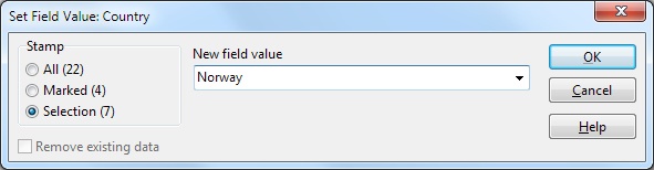 SetFieldValue